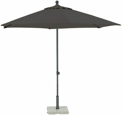 EASY PUSH Schirm Ø 300 cm Aluminium anthr./anthr