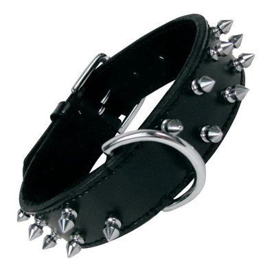 Hundehalsband Gloria Schwarz Spikes (65 cm)
