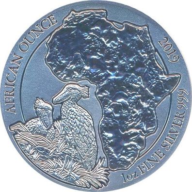 Ruanda 2019 Schuhschnabel 1 Oz Silber*