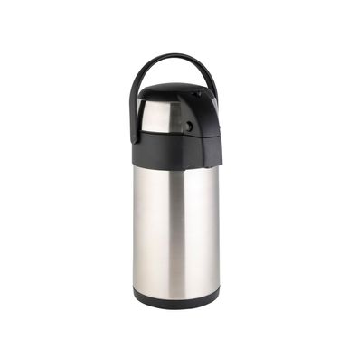 Axentia 3 Liter Edelstahl Airpot Pumpkanne Isolierkanne Thermokanne 116710