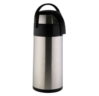 Axentia 5 Liter Edelstahl Airpot Pumpkanne Isolierkanne Thermokanne Iso-Kanne