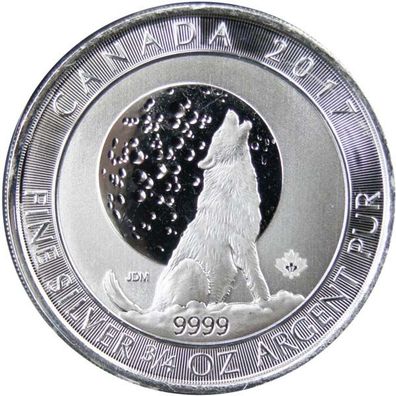 Kanada 2017 - Wolf 3/4 Oz Silber*