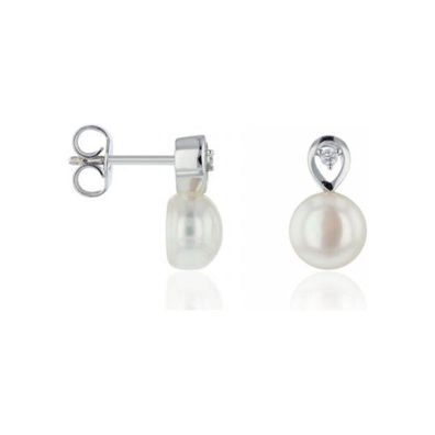 Luna-Pearls - 312.1547 - Ohrstecker - 585 Weißgold - Brillant H/SI 0,03 ct