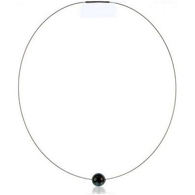 Luna-Pearls - 216.0653 - Halsreif - Stahlband - Tahiti-Zuchtperle 11-12mm