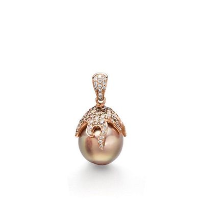 Luna-Pearls - 202.1660 - Anhänger - Damen - 750 Rotgold - Diam. 0.56ct