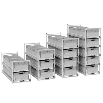 Wohnmobil Regal Tower 4 - 900/1200 Regalsystem Vollauszug Heckgarage