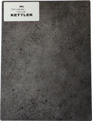 HPL Tischplatte 180cm x 95cm x 1,3cm, anthrazit