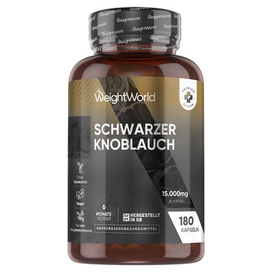 Schwarzer Knoblauch 100:1-15000mg pro Kapsel - Mit Allicin & S-Allylcystein
