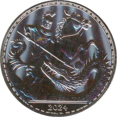 Großbritannien 2024 - 1 Oz - Heiliger Georg mit Drachen*