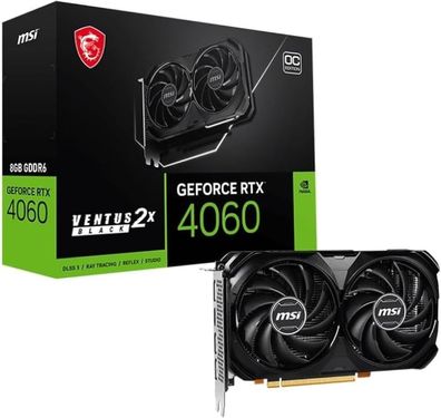 MSI GeForce RTX 4060 Ventus 2X Black 8G OC Grafikkarte