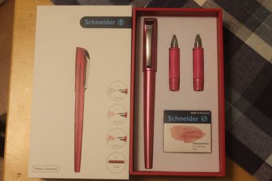 Füller Kalligraphie; Calligraphie Füllhalter Callissima pink, Geschenkset