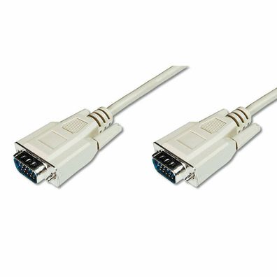 Digitus VGA-Kabel D-Sub15-> D-Sub15 St/St 1.80m be