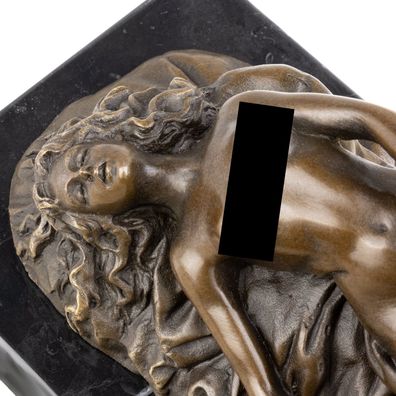 Moritz Bronze Figur Erotischer Akt zwei Frauen Höhe 10 cm 2,25 kg Skulptur Antik