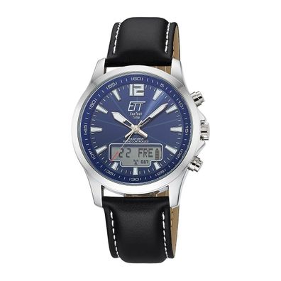 ETT EcoTechTime Funk-Solar World Time Professional EGA-11714-31L Herrenuhr