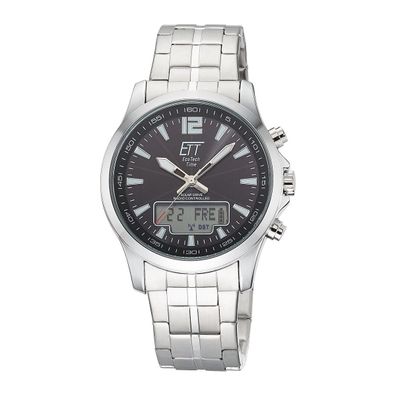ETT EcoTechTime Funk-Solar World Time Professional EGA-11715-21M Herrenuhr