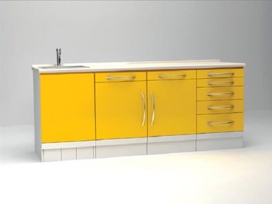 Behandlungszeile "Sydney" | Praxismöbel Arbeitszeile