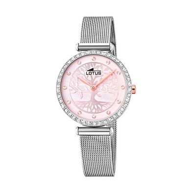 Lotus Damen Analog Quarz Uhr mit Edelstahl Armband 18709/2