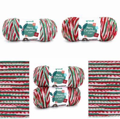 333g Gründl Merry Christmas... to you! Wolle Garn Stricken Häkeln GP 46,59€/1kg