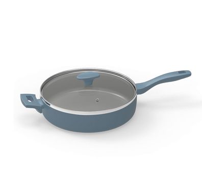 Michelino Alythia Schmorpfanne mit Glasdeckel - 28 cm in Blau