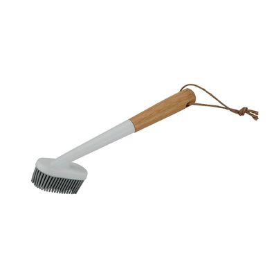 Spülbürste mit Silikonborsten & Bambusgriff - 23 cm, langlebig & hygienisch