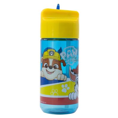 Paw Patrol Wasserflasche für Kinder 430 ml mit praktischem Strohhalm