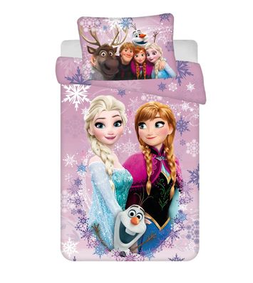 Disney Frozen Kinder-Bettwäsche aus Baumwolle, 140x200 cm & 70x90 cm