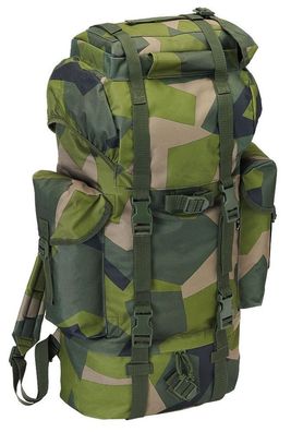 Brandit Tasche Nylon Rucksack 65 Liter in Swedisch Camo M90