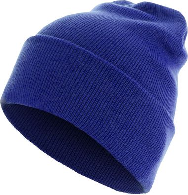 MSTRDS Beanie Beanie Basic Flap Long Version Royal
