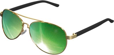 MSTRDS Sonnenbrille Sunglasses Mumbo Mirror Gold/Green