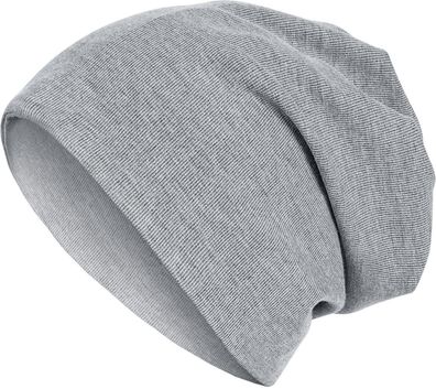 MSTRDS Beanie Rib 2in1 Beanie Heather Grey
