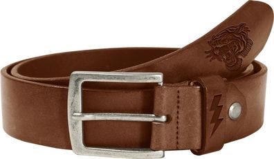 John Doe Gürtel Leather Belt Tiger Dark Cognac
