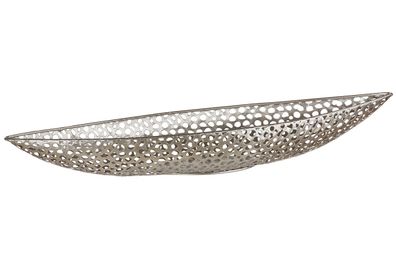 Gilde Schale, "Chico", Metall, champagnerfarben, VE 2, L. 19 cm, B. 59 cm, H. 7