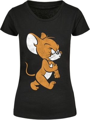 Merchcode Damen Ladies Tom &amp; Jerry Angry Mouse T-Shirt
