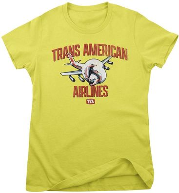 Airplane! Damen T-Shirt Trans American Airlines Girly Tee PM-5-AIRPL003