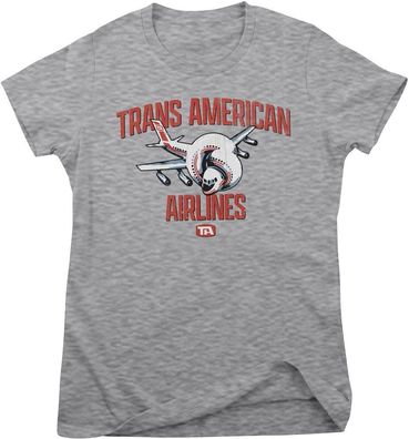 Airplane! Damen T-Shirt Trans American Airlines Girly Tee PM-5-AIRPL003