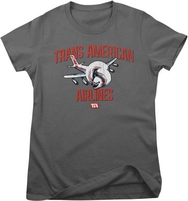 Airplane! Damen T-Shirt Trans American Airlines Girly Tee PM-5-AIRPL003