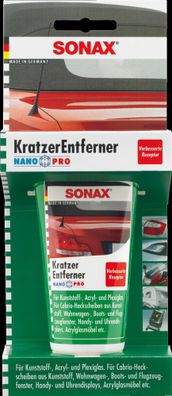 SONAX KratzerEntferner Kunststoff NanoPro 75 ml (Blister)
