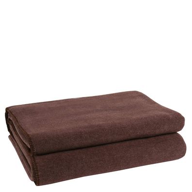 Zoeppritz Basis Soft-Fleece dark brown blanket 880 65% Polyester, 35% Viscose