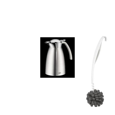 alfi GUSTO TT Isolierkanne – Vorteilsset mit Reinigungsbürste CLEAN FIX 30 cm