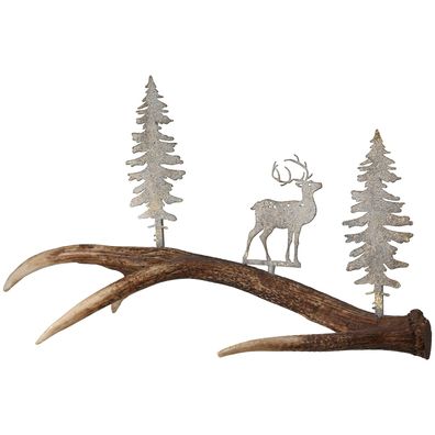 Gilde Standrelief, Geweih, "Hirschgeweih", Geweihmotiv, Hirschmotiv, Poly, naturfa