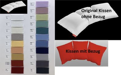 Kissenbezug für Lattokiss Lattoflex Jersey Reißverschluß auf Kissenform achten