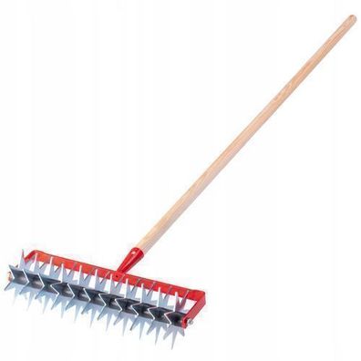 KADAX Sternfräse, Gartenfräse aus Metall, Krümler, mit 12 Sternen, Holzstiel