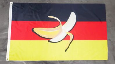 Fahne Flagge Deutschland - Bananenrepublik - Banane - 90 x 150 cm
