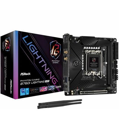 ASRock B760I Lightning WiFi, 1700 mATX HDMI/DP, DDR5 retail