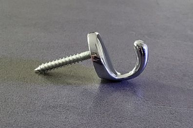 2 x Standard 1er-Haken Einzelhaken Handtuchhaken Schraubhaken "ProduktEconomy"