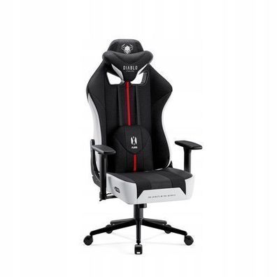 Diablo X-Player Gaming Stuhl Bürostuhl Schreibtischstuhl Weiß, Small