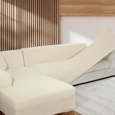 Edlerwohnen Sofabezug Komfort Elfenbein