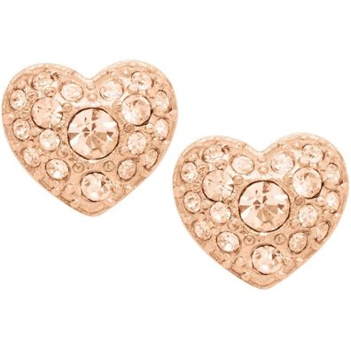 Bronze heart-shaped earrings JF01151791