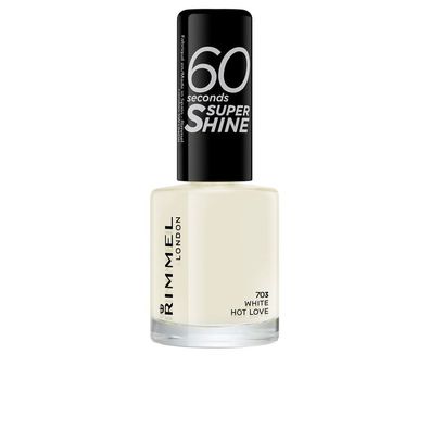 Rimmel London 60 Seconds Super Shine Nagellack 8ml - 703 White Hot Love