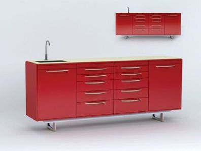 Behandlungszeile "Nora" | Praxismöbel Arbeitszeile